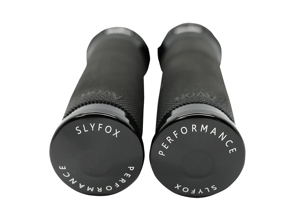 Handgrips - Black. Fits H-D with Throttle Cable