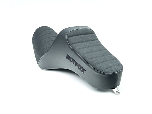 Highnoon Tuck N Roll Dual Seat. Fits Sportster 2004-2021