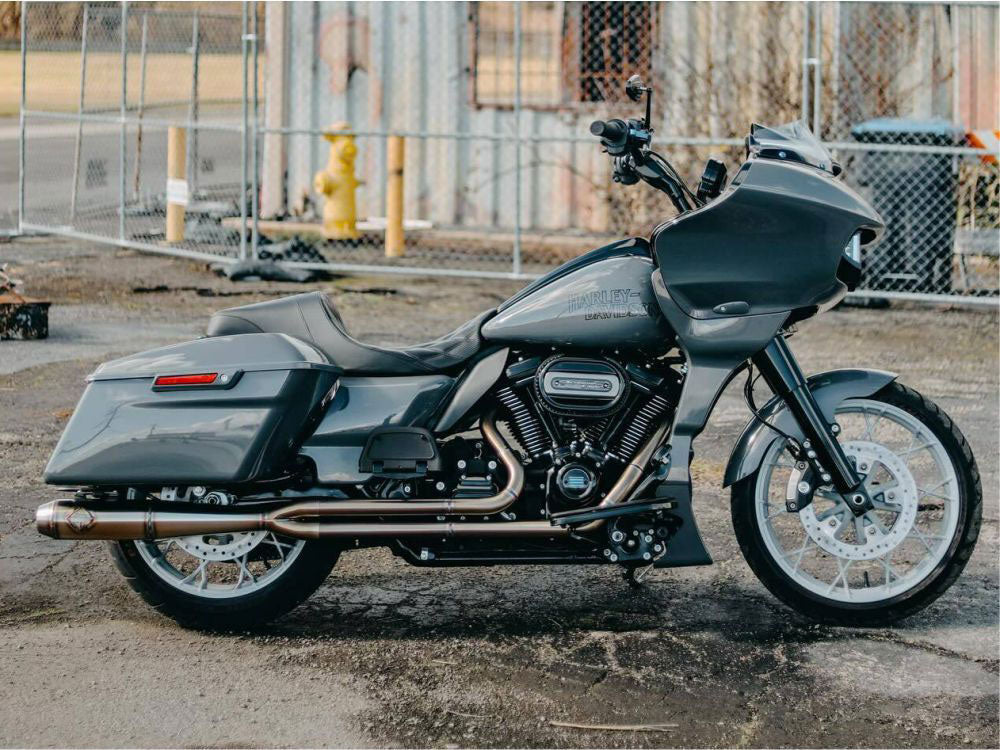 2-into-1 Turnpike Full Length Exhaust - Stainless Steel. Fits Touring 2017up.