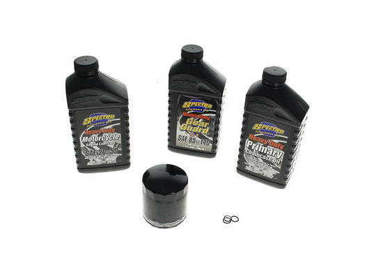 Oil Change Service Kit with Premium Heavy Duty Engine Oil. Fits Evolution Big Twin 1984-1999
