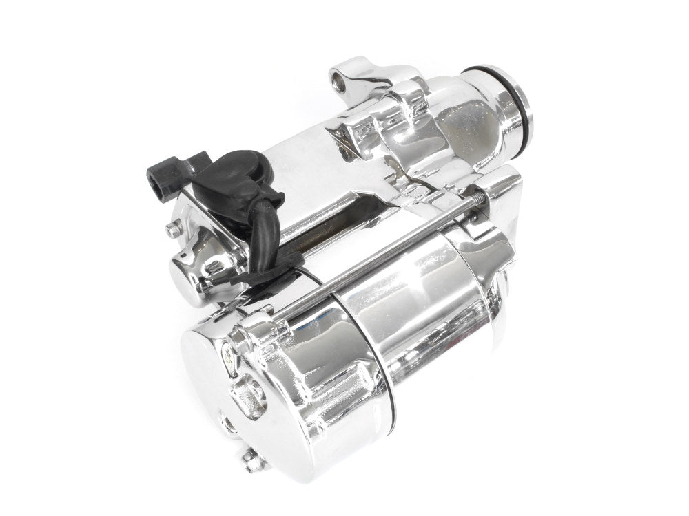 1.4kw Starter Motor - Chrome. Fits Softail 2007-2017, Dyna 2006-2017 & Touring 2007-2016.