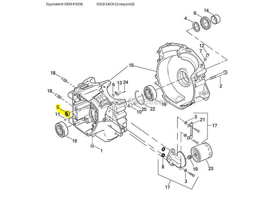 Inner Camshaft Bearing - Sold Each. Fits Twin Cam 1999-2006.