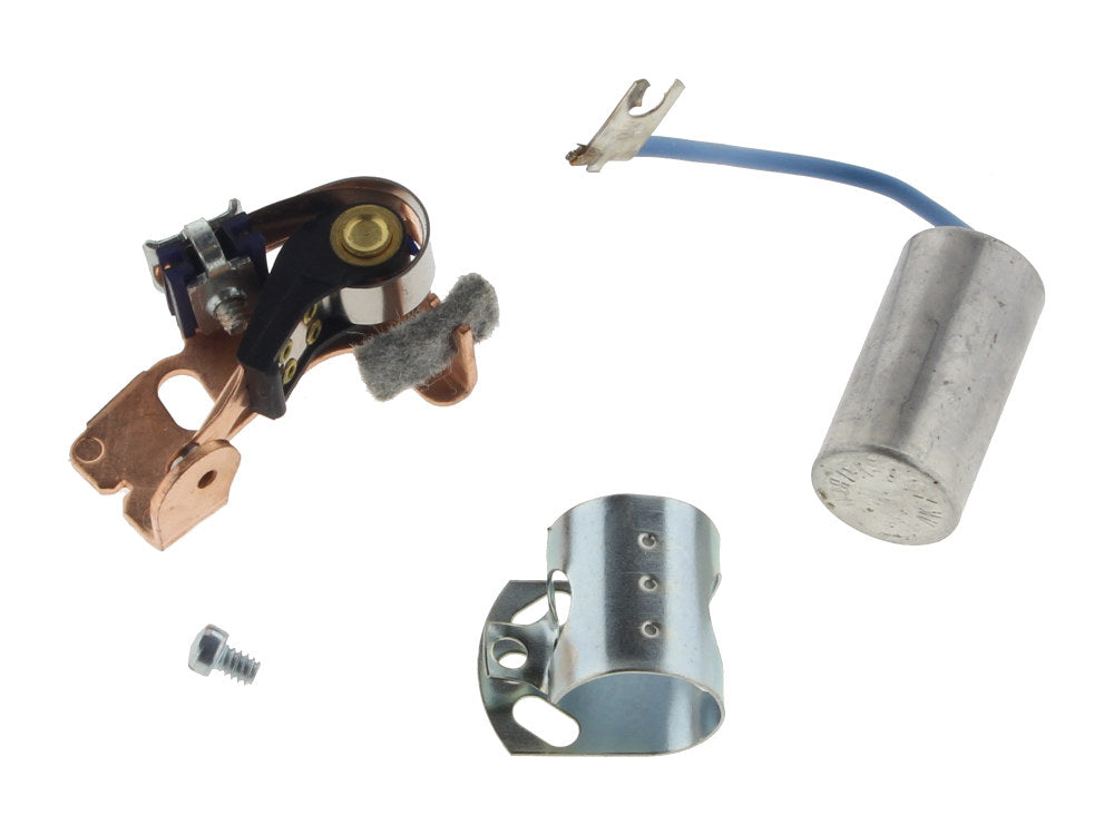 Points & Condenser Kit. Fits Big Twin 1970-1978 & Sportster 1971-1978.