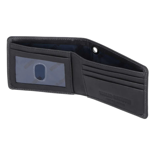 Harley-Davidson Leather Wallet - Willie G Skull - Black