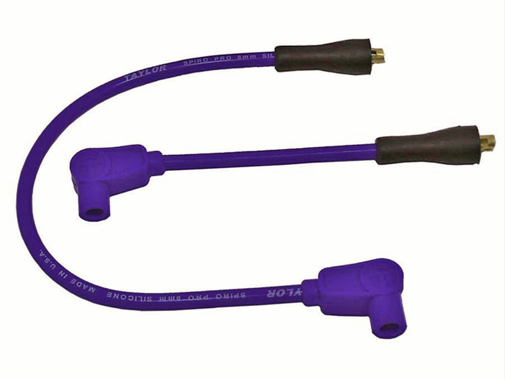 8mm Spark Plug Wire Set - Blue. Fits Softail 1984-1999, Dyna 1991-1998, FL 1965-1979, FX 1965-1985 and Sportster 1965-1985.