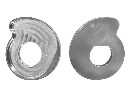 Rear Axle Adjusters - Stainless Steel. Fits Touring 2020up.