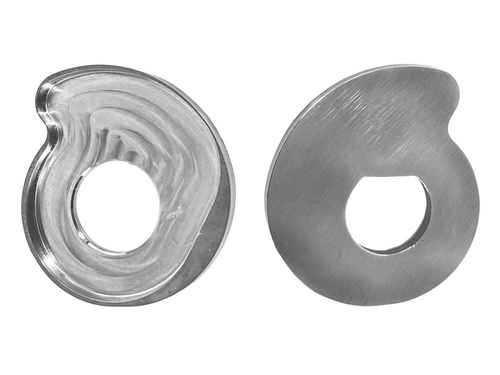 Rear Axle Adjusters - Stainless Steel. Fits Touring 2020up.