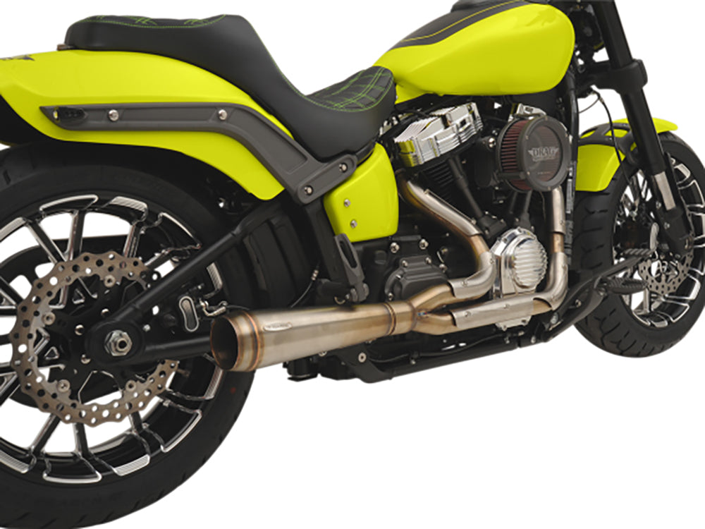 Assault 2-into-1 Exhaust - Stainless Steel. Fits Softail 2007-2017