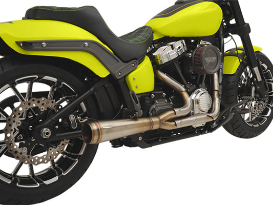 Assault 2-into-1 Exhaust - Stainless Steel. Fits Softail 2007-2017