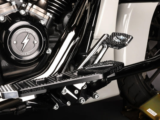 Adjustable Bagger Brake Arm - Chrome. Stock Length. Fits Touring 2014up.