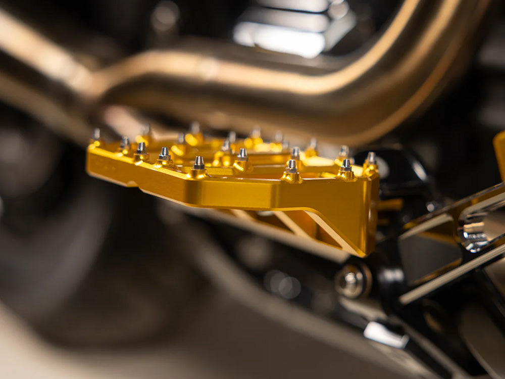 Aggressor Mini Floorboards with HD Male Mount - Gold