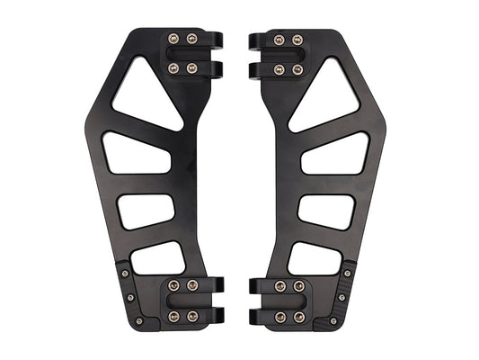Black Apex Bagger Rider Floorboards. Fits Touring 1980up, FL Softail 1986-2017 & Dyna Switchback 2012-2016