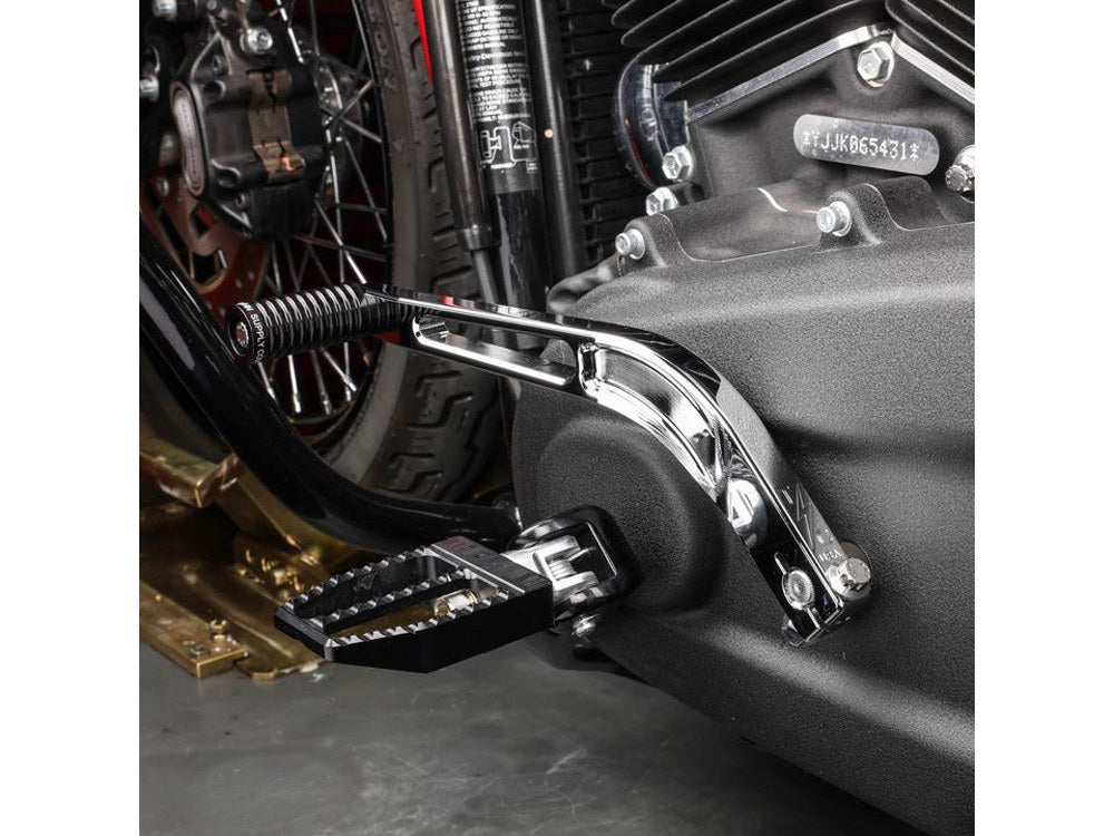 Billet Shift Lever - Chrome. Fits Softail 2018up with Mid Controls