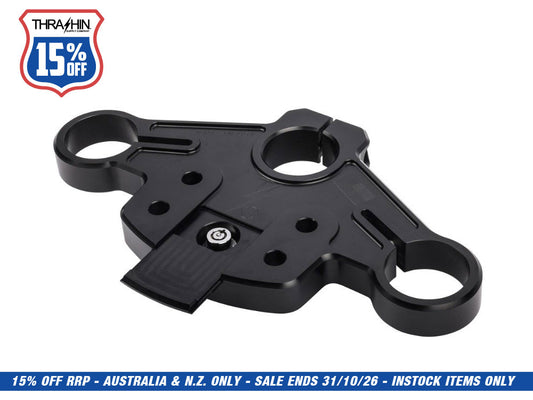 Billet Top Triple Tree - Black. Fits Road Glide 2015-2023