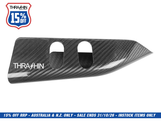 Air Scoop Coil Cover - Gloss Carbon. Fits Softails 2018up & Touring 2024up.