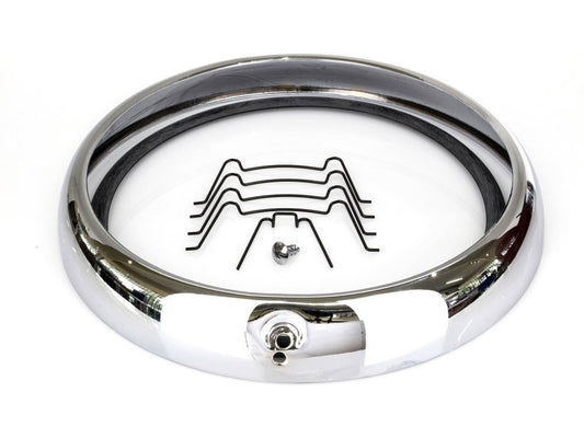 Headlight Trim Rim - Chrome. Fits Touring 1960-1984