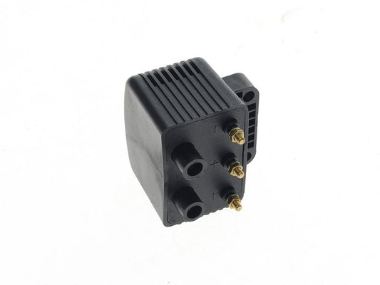 Ignition Coil - Black. Fits Big Twin 1970-1999 & Sportster 1971-2003 Models with Upgraded Single Fire Ignition