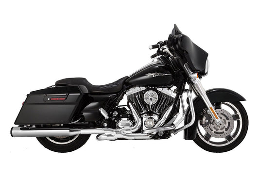 4in. Eliminator 400 Slip-On Mufflers - Chrome with Black End Caps. Fits Touring 2017up