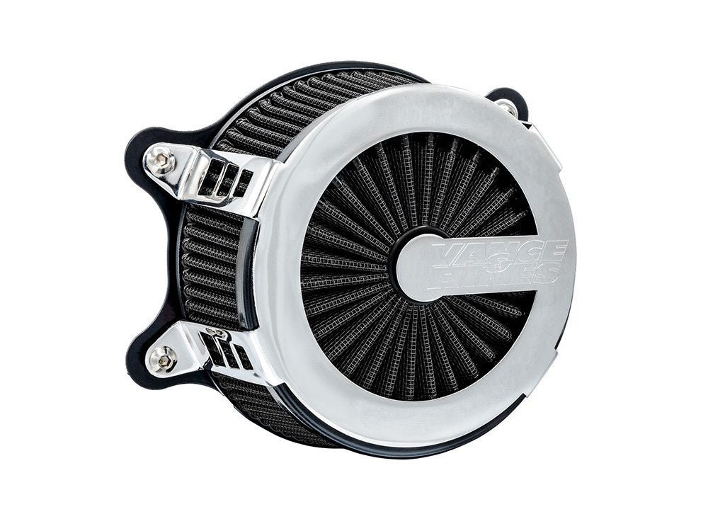 VO2 Cage Fighter Air Cleaner Kit - Chrome. Fits Sportster 1988-2021