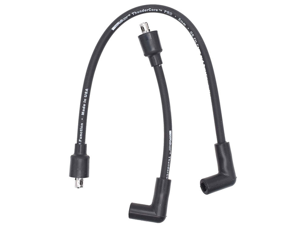 8mm Spark Plug Wire Set - Black. Fits Softail 1984-1999, Dyna 1991-1998, FL 1965-1979, FX 1965-1985 and Sportster 1965-1985.