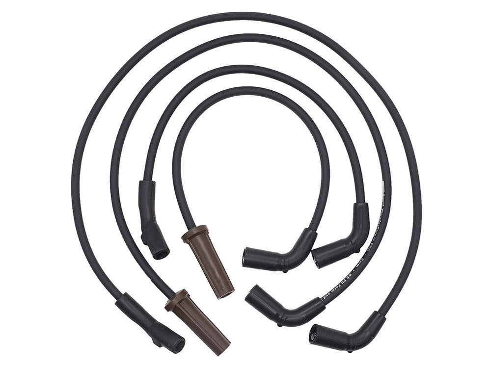 8mm Spark Plug Wire Set - Black. Fits Touring 2017up.