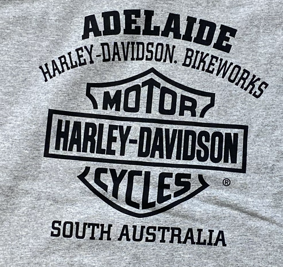Adelaide Harley-Davidson Bar & Shield Fleece Crew-Grey