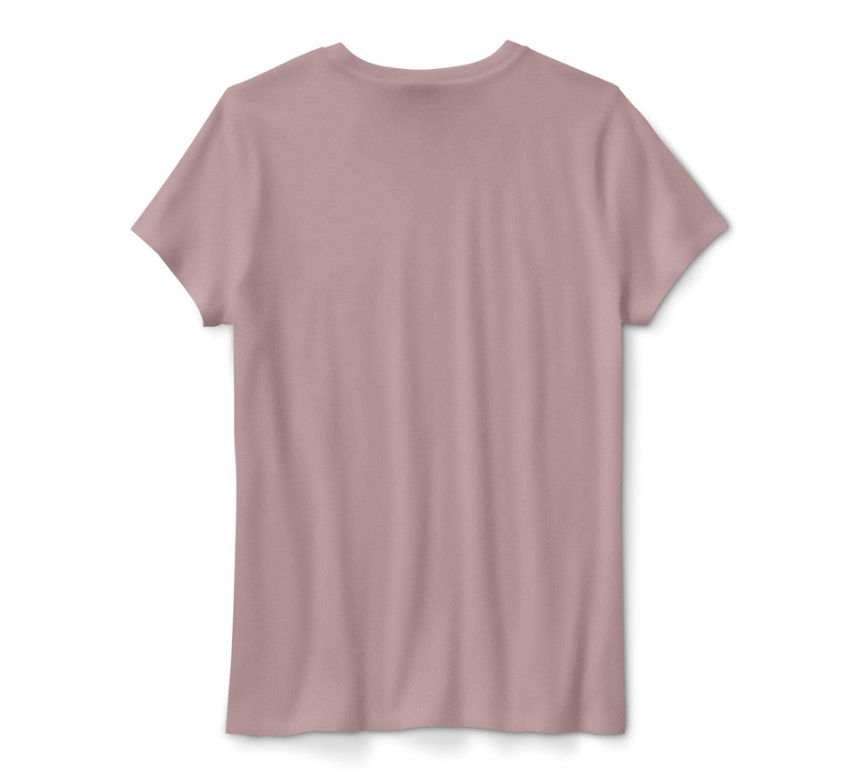 Women's Harley-Davidson Standard Bar & Shield Tee - Dusty Pink