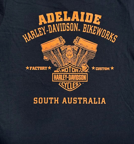 Adelaide Bike Works Kids Classic Bar & Shield Tee- Black