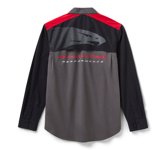 Harley-Davidson Men's Screamin' Eagle Long Sleeve Vented Mechanics Shirt