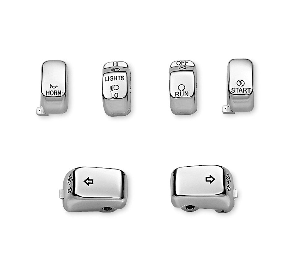 Harley-Davidson Chrome Switch Cap Kit