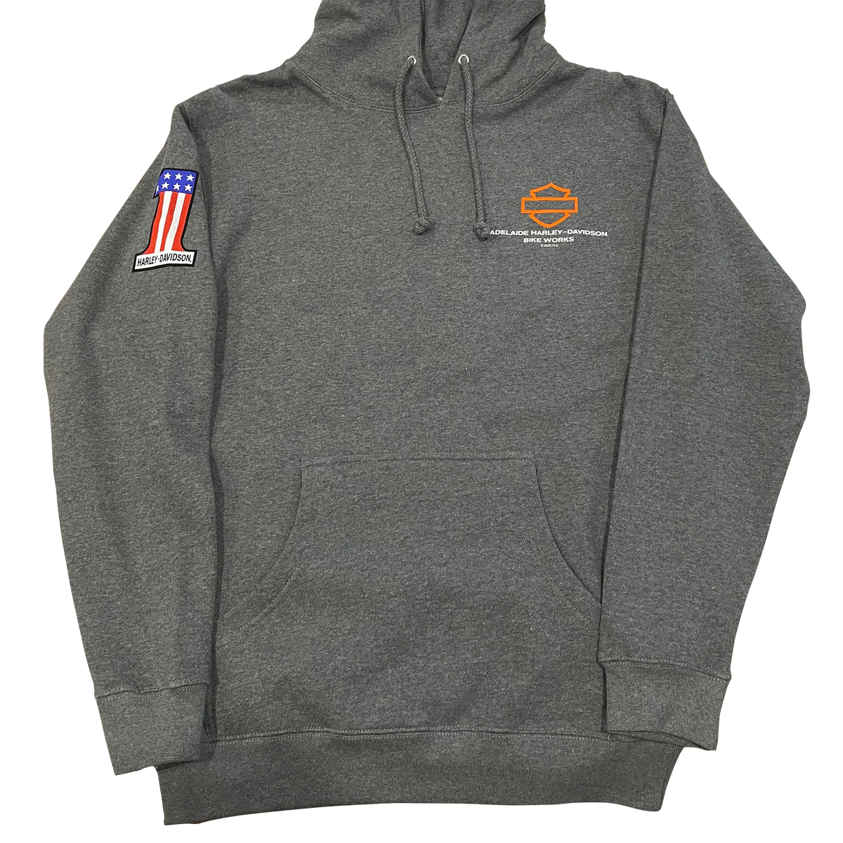 Adelaide Harley Davidson Factory Custom Hoodie Charcoal