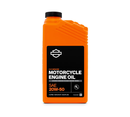 Harley-Davidson Genuine Motorcycle Oil- SAE 20W50- 1 Litre