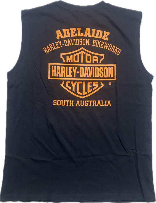 Adelaide Harley-Davidson Muscle Tee - Classic B&S