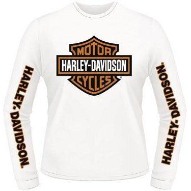 Adelaide Harley-Davidson Long Sleeve B&S Tee in White