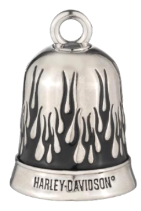 Harley-Davidson Black Flames- Silver Ride Bell