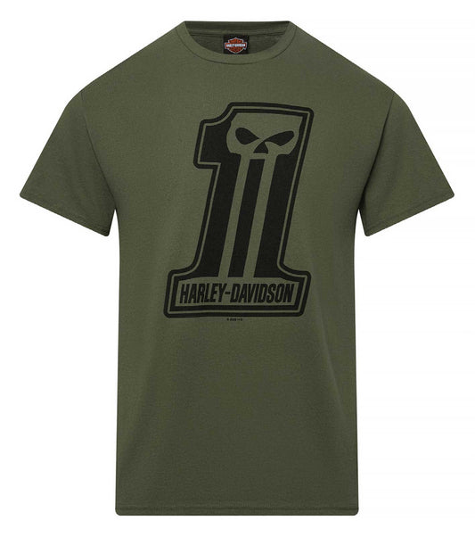 Adelaide Harley-Davidson Dark Trait Tee - Military Green