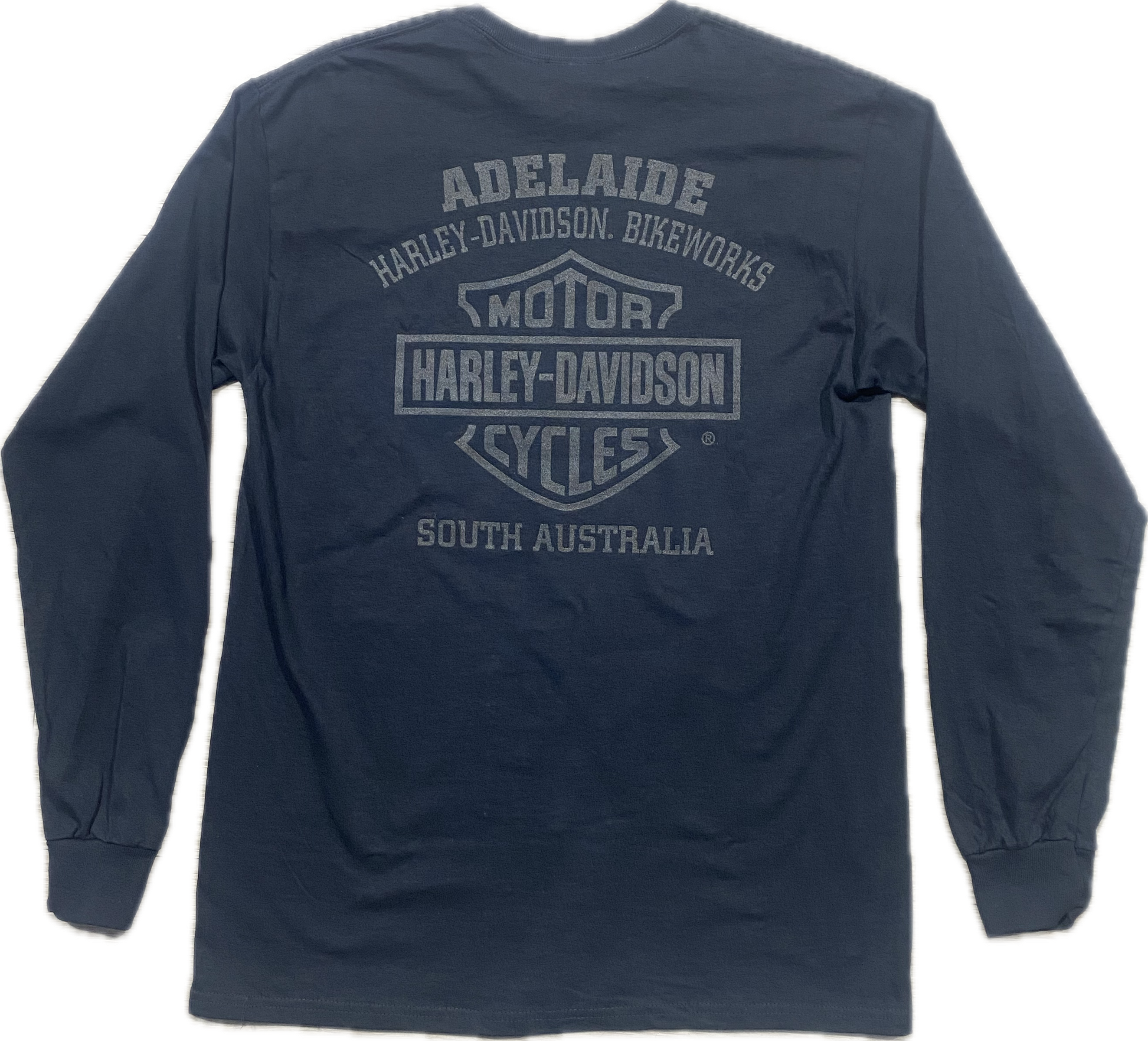 Adelaide Harley-Davidson L/S Silhouette B&S Tee