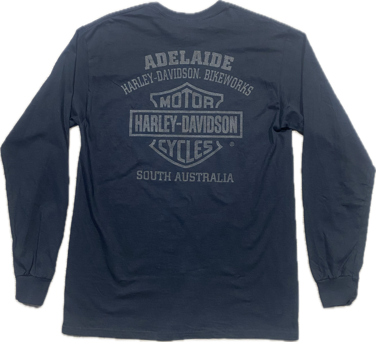 Adelaide Harley-Davidson L/S Silhouette B&S Tee