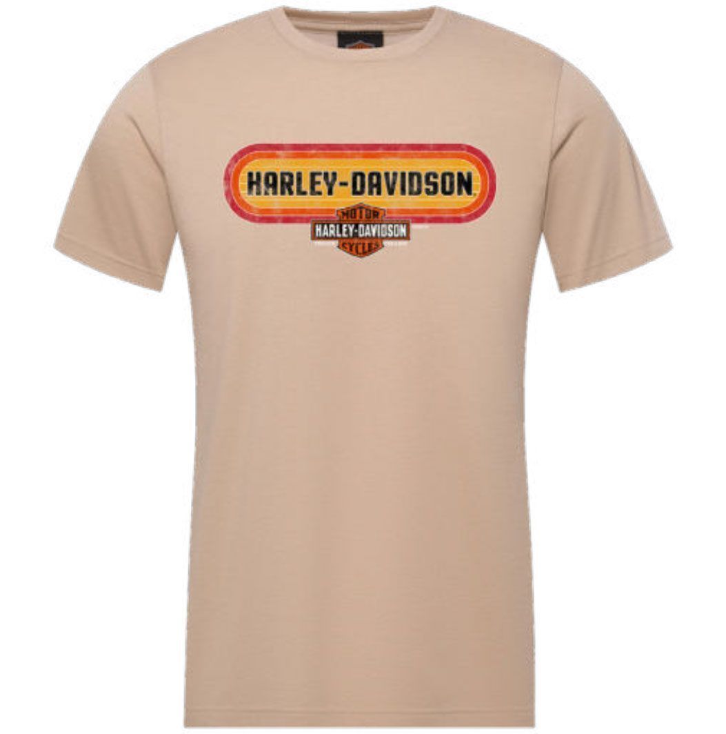 Adelaide Harley-Davidson Repeat Tee- Beige
