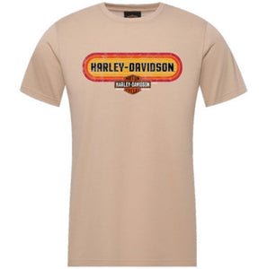Adelaide Harley-Davidson Repeat Tee- Beige