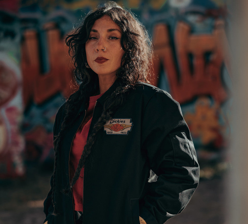 Dickies x H-D Quilted Lined Eisenhower Jacket - Black