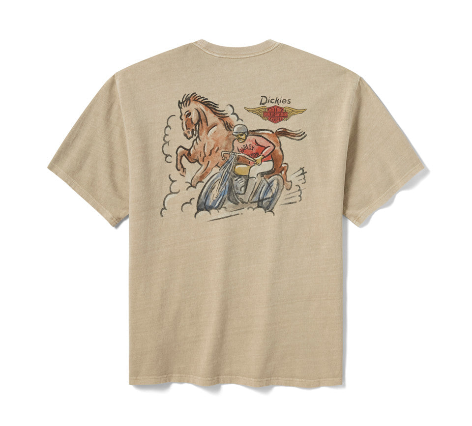Dickies x H-D Horsepower Heavyweight Pigment Dyed Tee