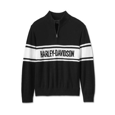 Harley-Davidson 1/4 Zip Sweater - Harley Black