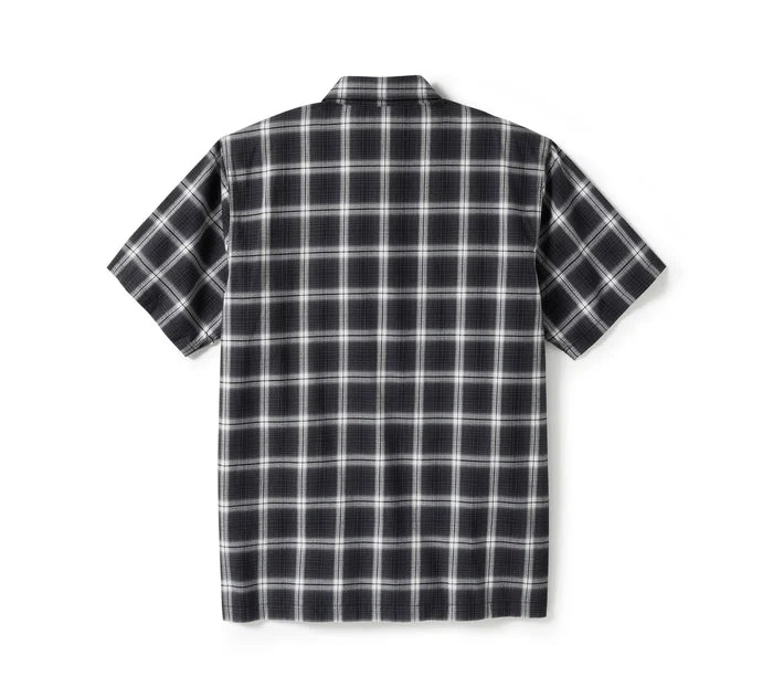 Harley-Davidson Bar & Shield Staple Plaid Shirt - Black/Off White