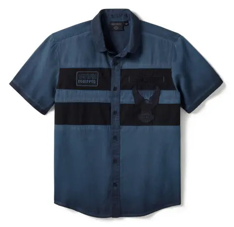 Harley-Davidson Iron Bond S/S Shirt - Blue/Black