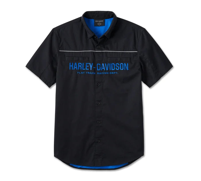 Harley-Davidson #1 Racing Performance Short Sleeve Shirt - Black