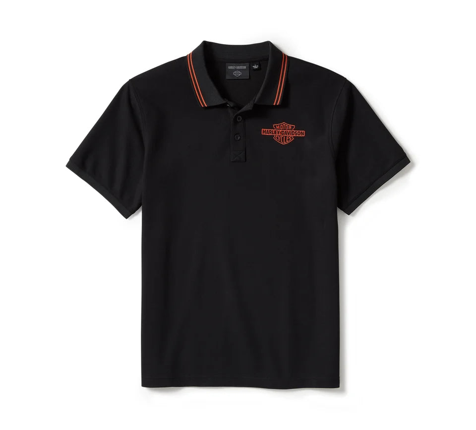 Harley-Davidson Men's B&S Pique Polo Tee - 2nd Edition