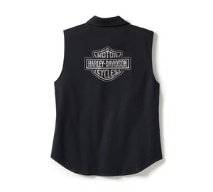 Women's Harley-Davidson Essential Bling Button Front Tank