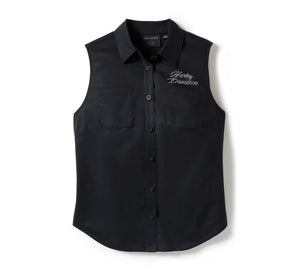 Women's Harley-Davidson Essential Bling Button Front Tank