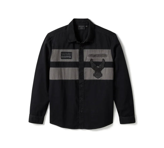 Harley-Davidson Iron Bond L/S Shirt - Asphalt/Black